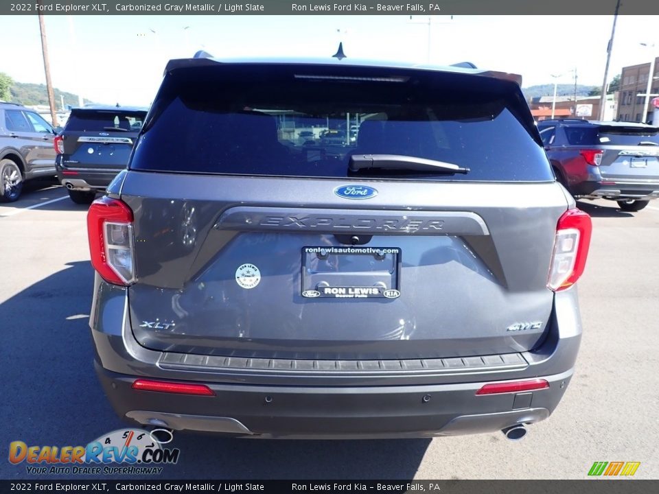 2022 Ford Explorer XLT Carbonized Gray Metallic / Light Slate Photo #7