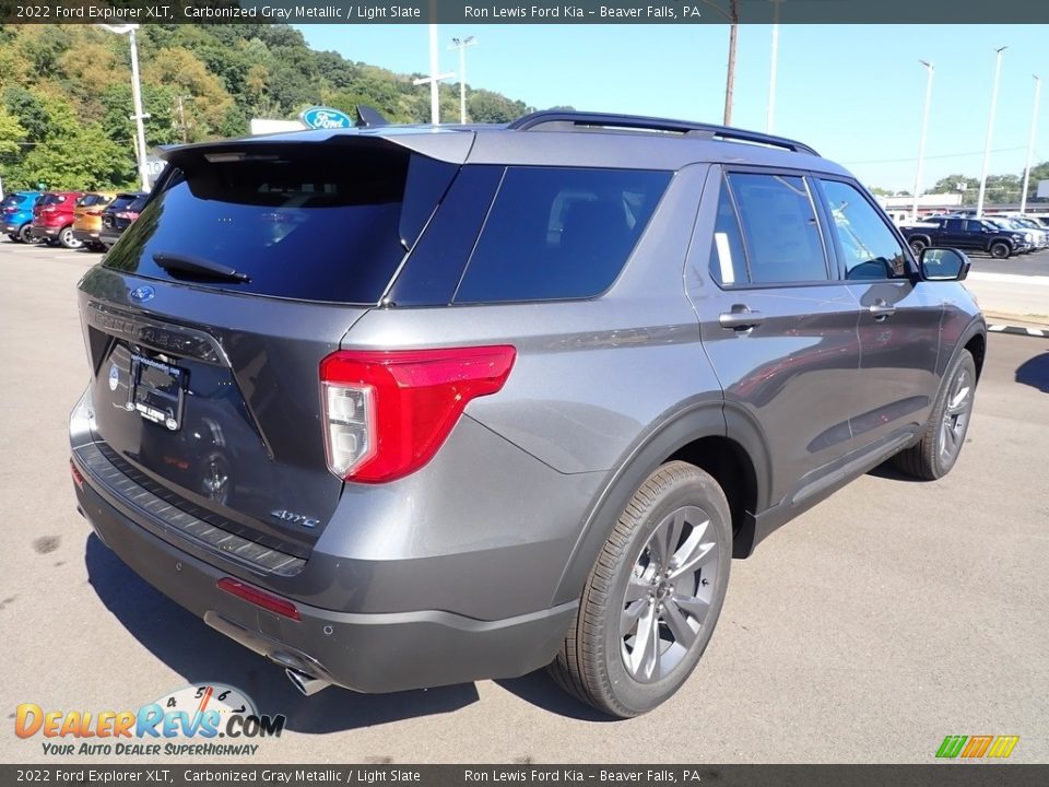 2022 Ford Explorer XLT Carbonized Gray Metallic / Light Slate Photo #8