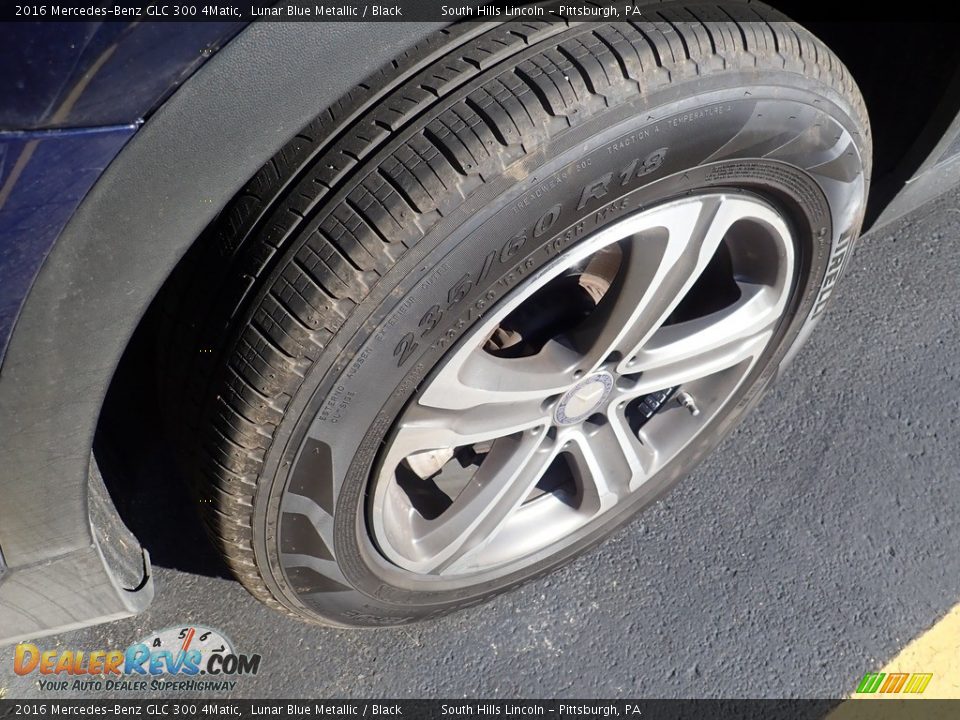 2016 Mercedes-Benz GLC 300 4Matic Lunar Blue Metallic / Black Photo #5