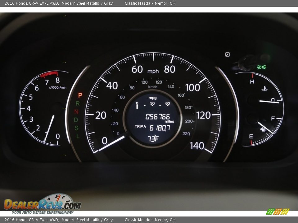 2016 Honda CR-V EX-L AWD Gauges Photo #8