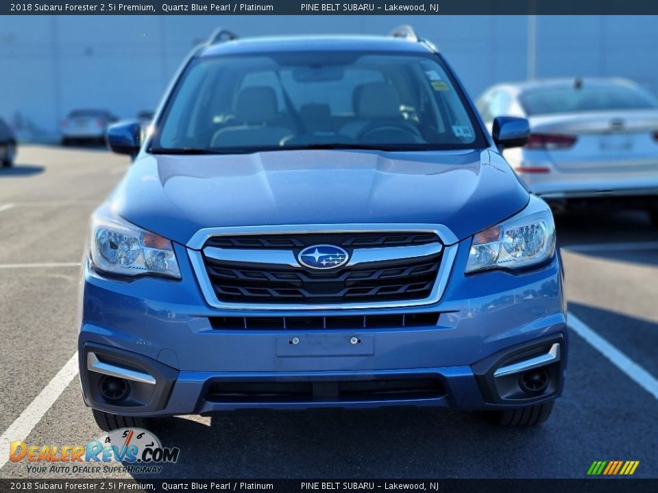 2018 Subaru Forester 2.5i Premium Quartz Blue Pearl / Platinum Photo #2