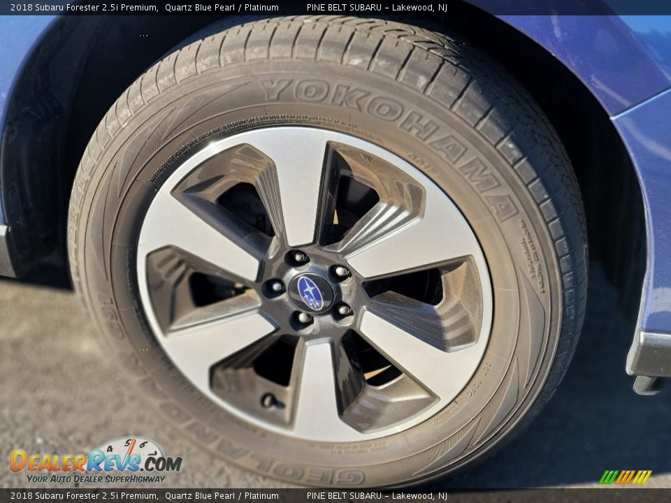 2018 Subaru Forester 2.5i Premium Quartz Blue Pearl / Platinum Photo #4