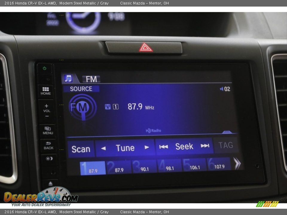 2016 Honda CR-V EX-L AWD Modern Steel Metallic / Gray Photo #13