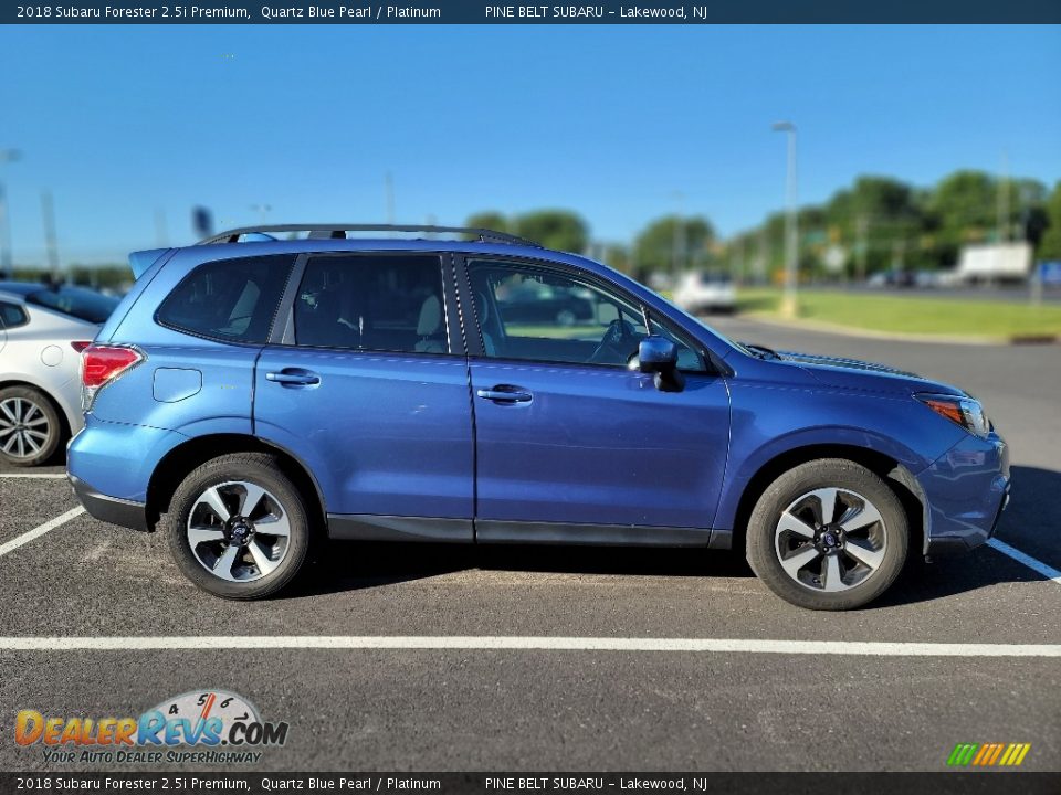 2018 Subaru Forester 2.5i Premium Quartz Blue Pearl / Platinum Photo #5