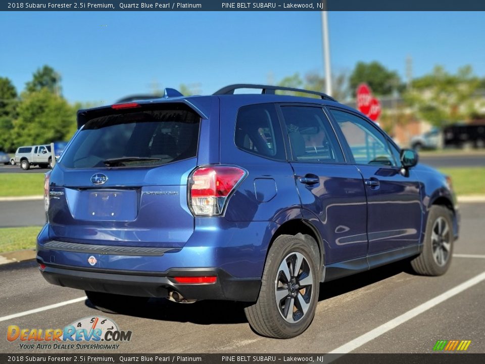 2018 Subaru Forester 2.5i Premium Quartz Blue Pearl / Platinum Photo #6
