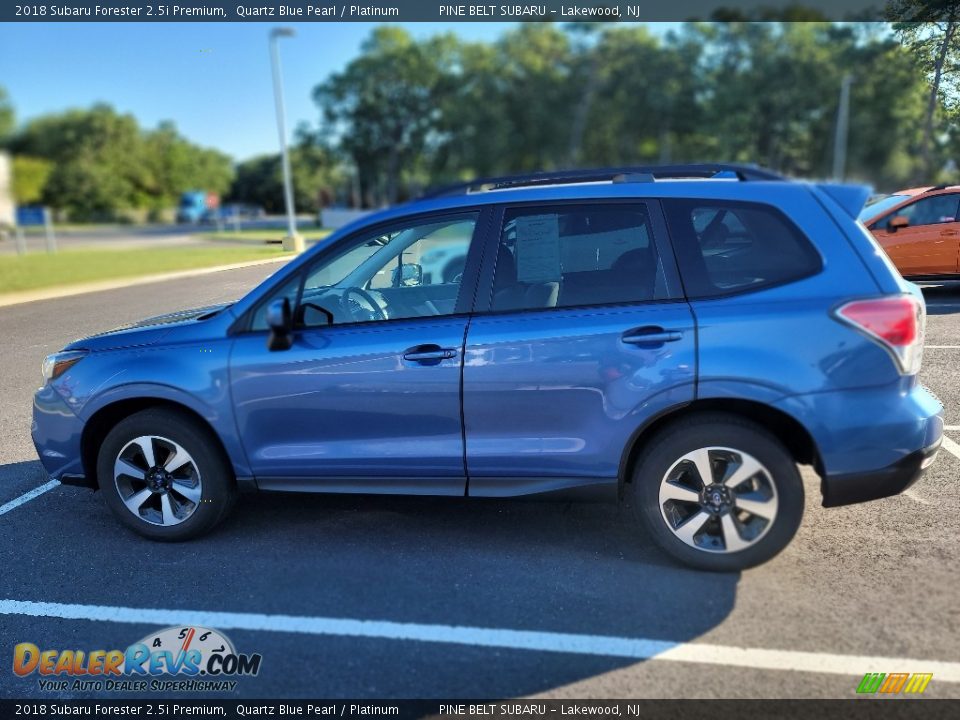 2018 Subaru Forester 2.5i Premium Quartz Blue Pearl / Platinum Photo #9