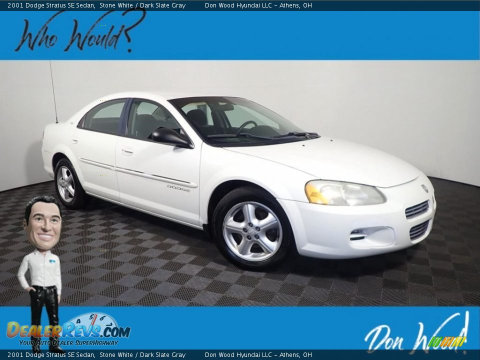 2001 Dodge Stratus SE Sedan Stone White / Dark Slate Gray Photo #1