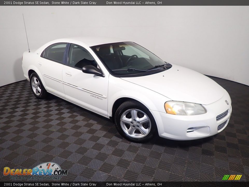2001 Dodge Stratus SE Sedan Stone White / Dark Slate Gray Photo #2