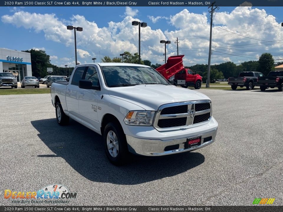 2020 Ram 1500 Classic SLT Crew Cab 4x4 Bright White / Black/Diesel Gray Photo #3
