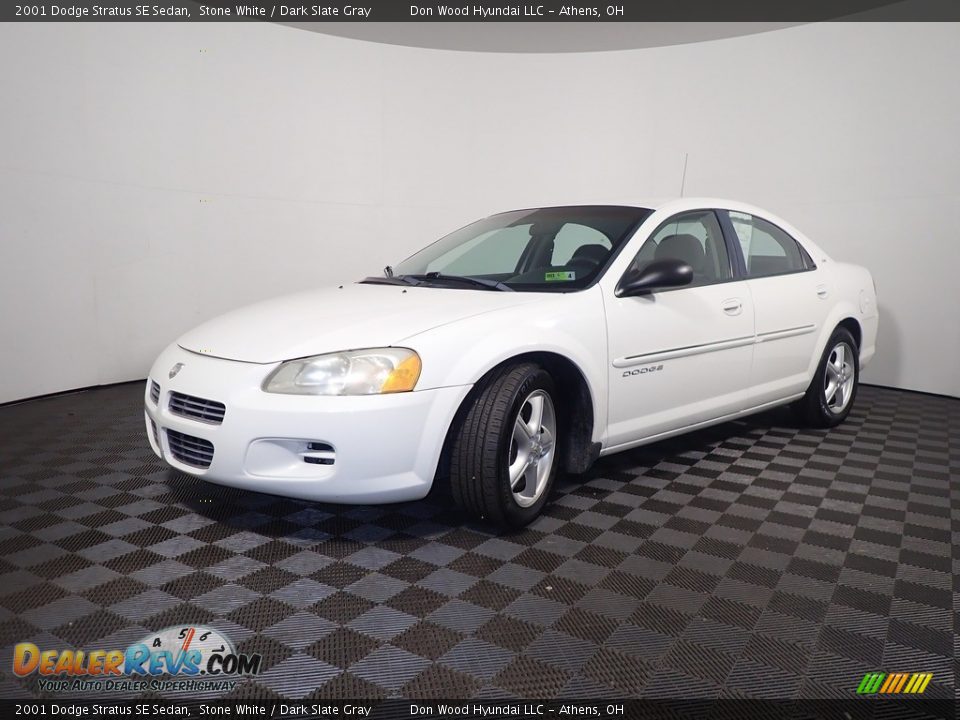 2001 Dodge Stratus SE Sedan Stone White / Dark Slate Gray Photo #6