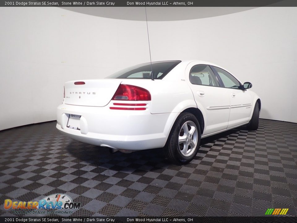 2001 Dodge Stratus SE Sedan Stone White / Dark Slate Gray Photo #13