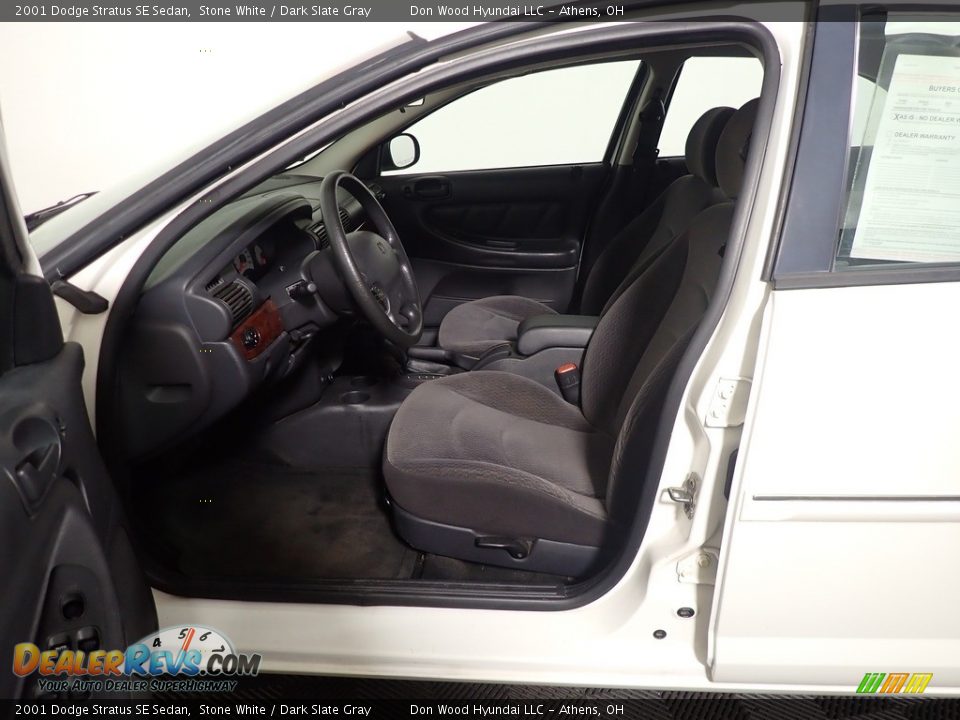 2001 Dodge Stratus SE Sedan Stone White / Dark Slate Gray Photo #17