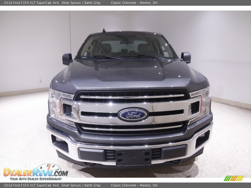 2019 Ford F150 XLT SuperCab 4x4 Silver Spruce / Earth Gray Photo #2