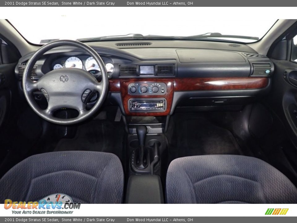 2001 Dodge Stratus SE Sedan Stone White / Dark Slate Gray Photo #19