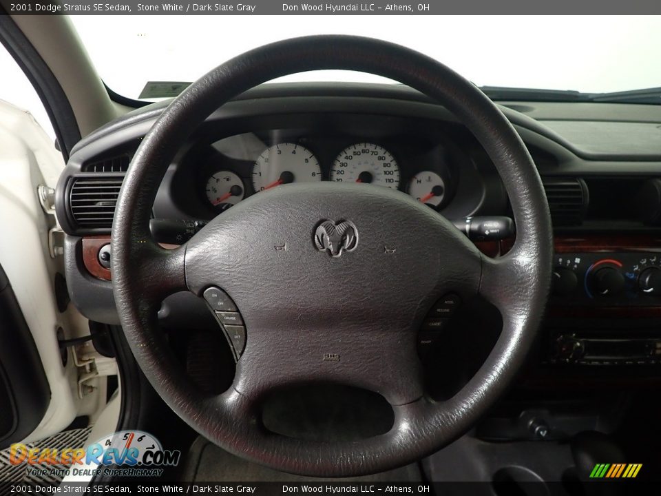2001 Dodge Stratus SE Sedan Stone White / Dark Slate Gray Photo #22