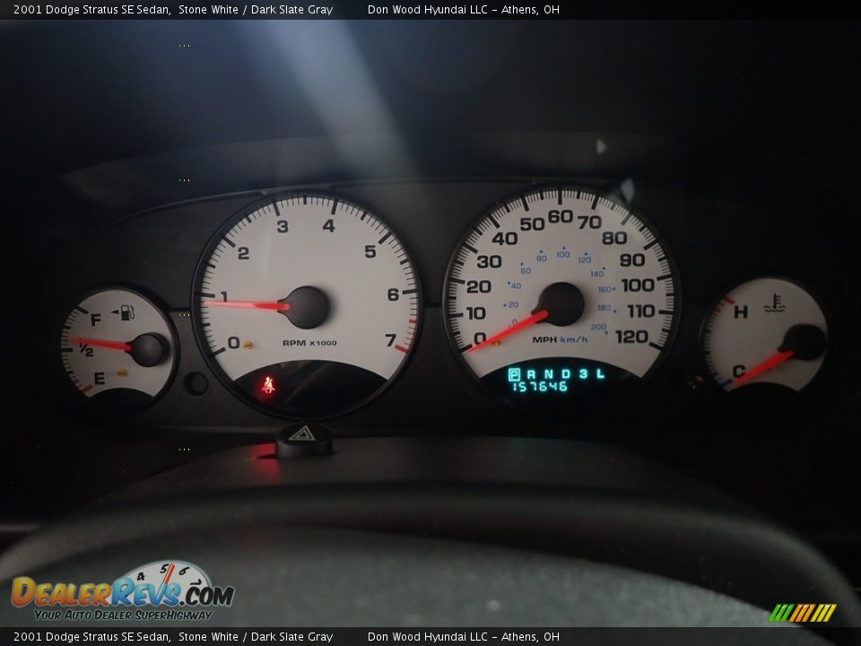 2001 Dodge Stratus SE Sedan Stone White / Dark Slate Gray Photo #23
