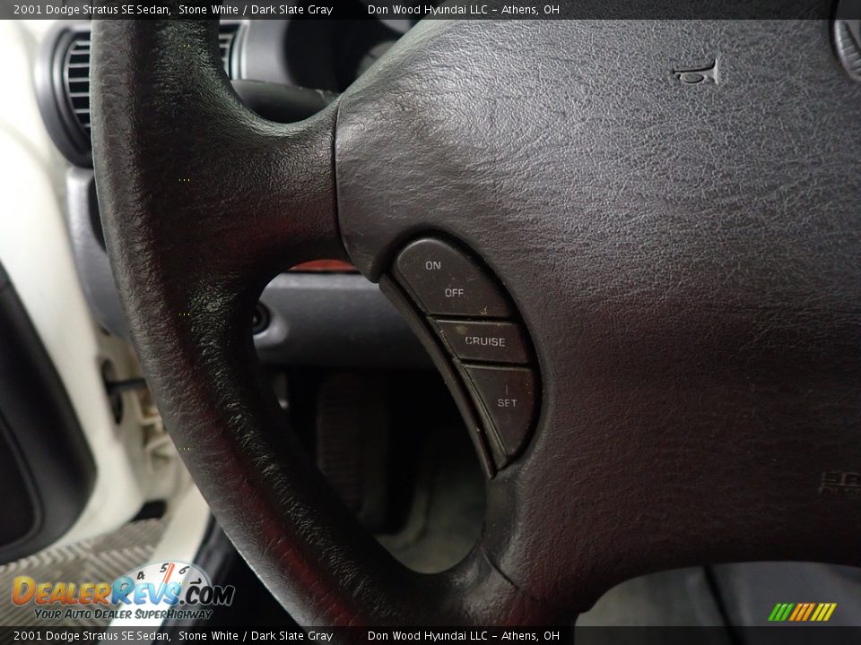 2001 Dodge Stratus SE Sedan Stone White / Dark Slate Gray Photo #24