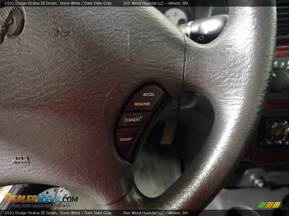 2001 Dodge Stratus SE Sedan Stone White / Dark Slate Gray Photo #25