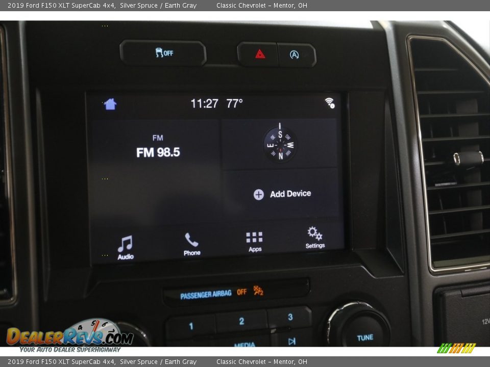 2019 Ford F150 XLT SuperCab 4x4 Silver Spruce / Earth Gray Photo #11