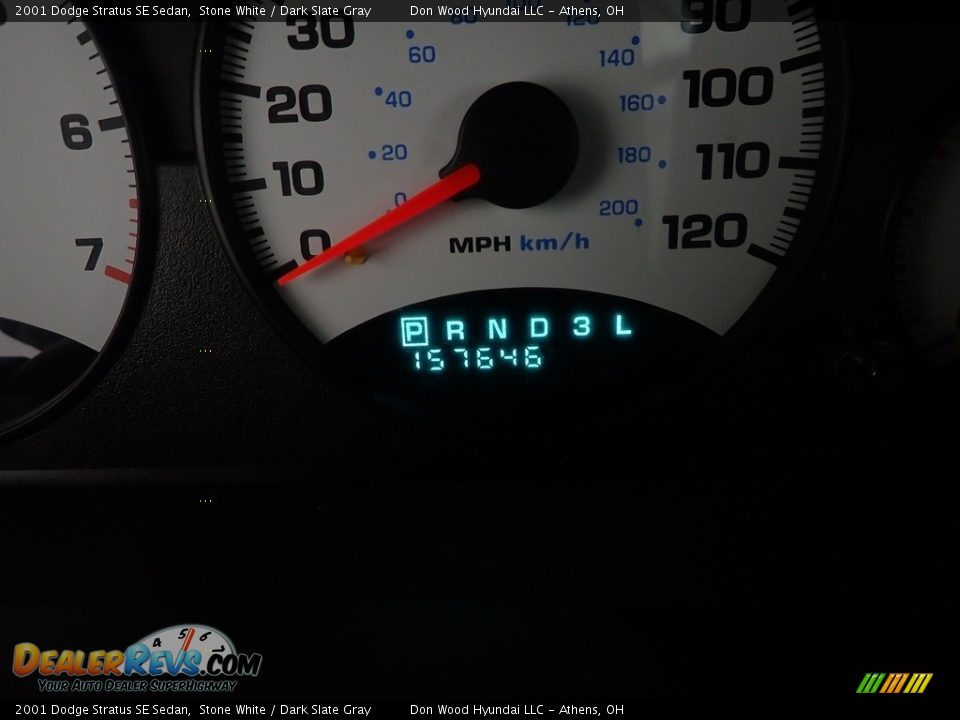 2001 Dodge Stratus SE Sedan Stone White / Dark Slate Gray Photo #31