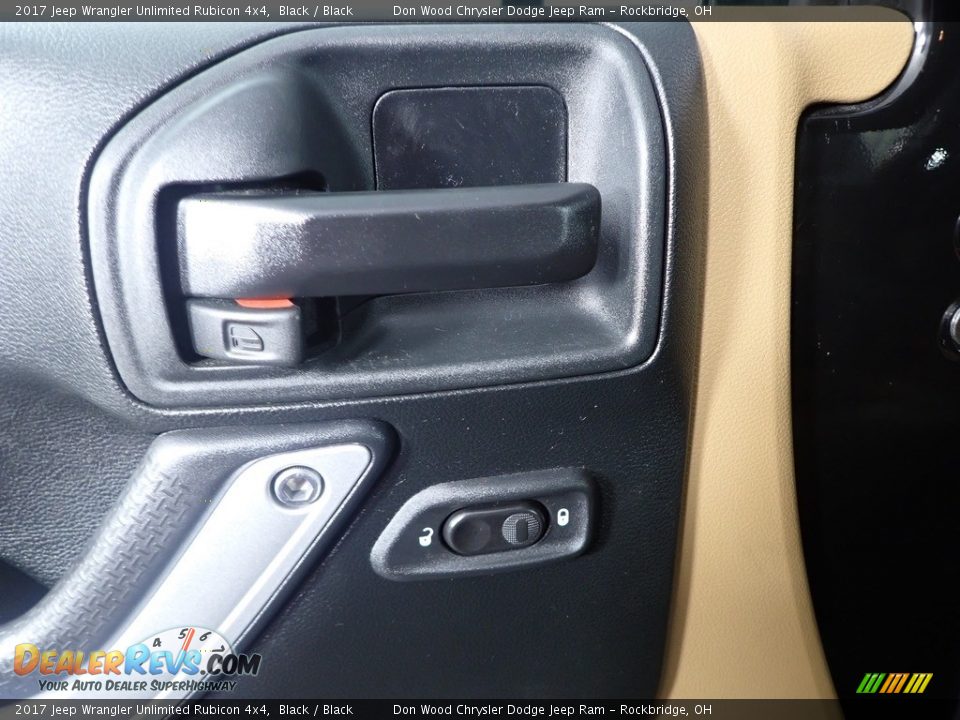 2017 Jeep Wrangler Unlimited Rubicon 4x4 Black / Black Photo #12