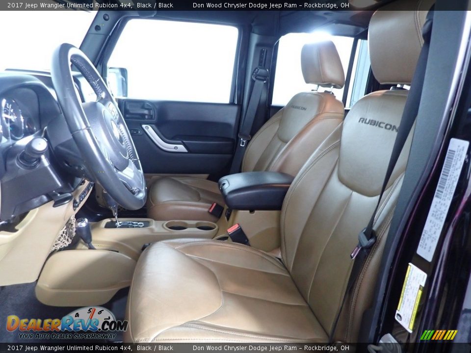 2017 Jeep Wrangler Unlimited Rubicon 4x4 Black / Black Photo #13