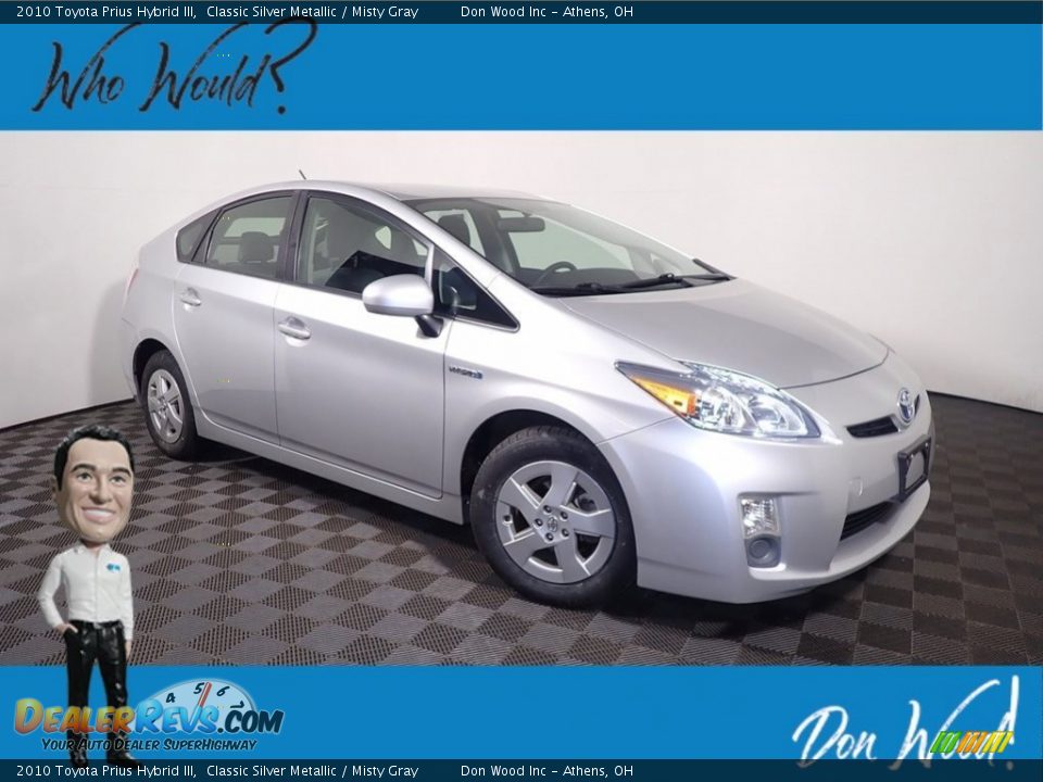 2010 Toyota Prius Hybrid III Classic Silver Metallic / Misty Gray Photo #1