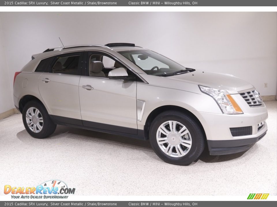 2015 Cadillac SRX Luxury Silver Coast Metallic / Shale/Brownstone Photo #1