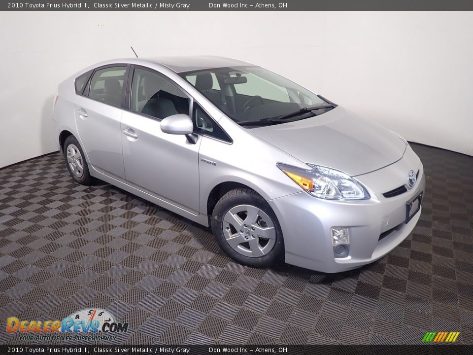 2010 Toyota Prius Hybrid III Classic Silver Metallic / Misty Gray Photo #4