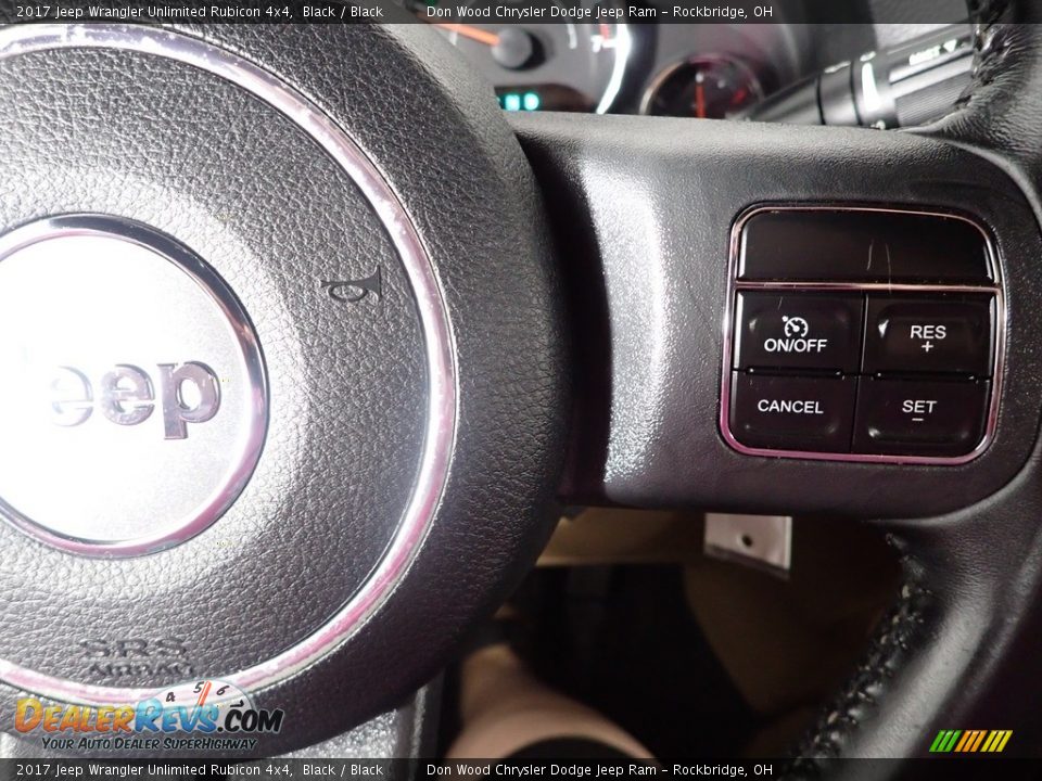 2017 Jeep Wrangler Unlimited Rubicon 4x4 Black / Black Photo #17