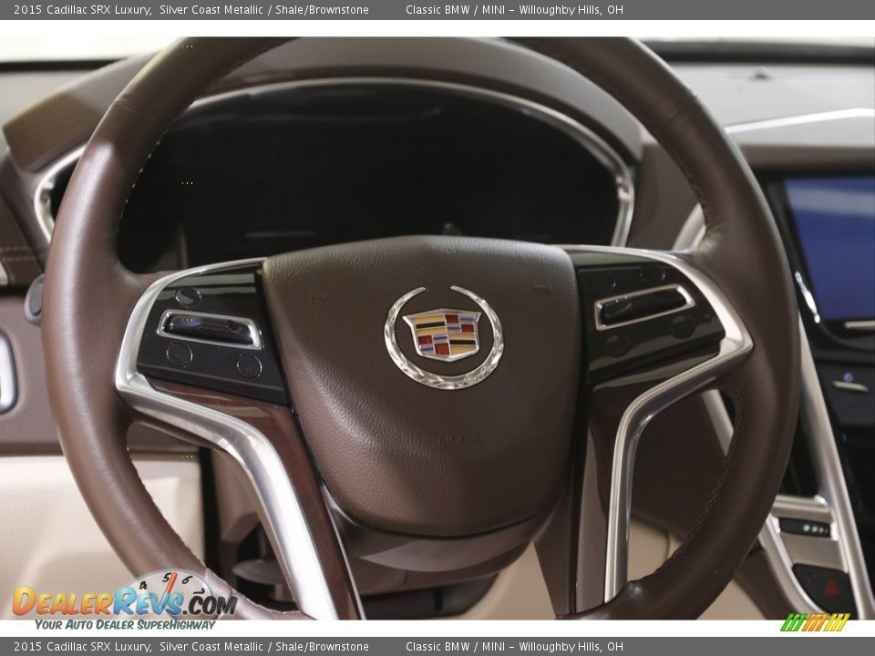 2015 Cadillac SRX Luxury Silver Coast Metallic / Shale/Brownstone Photo #7