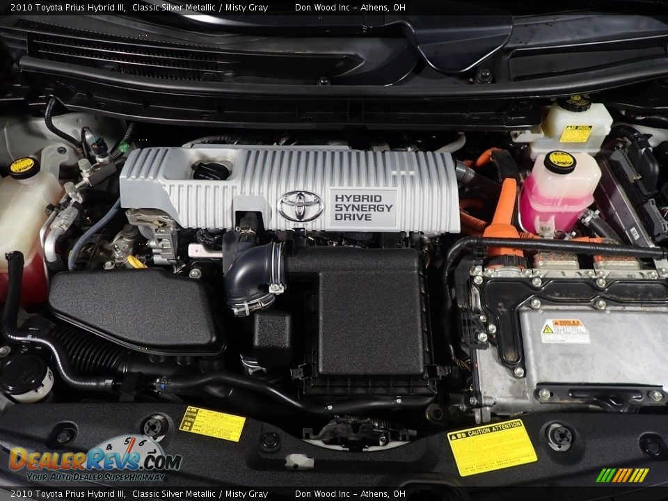 2010 Toyota Prius Hybrid III Classic Silver Metallic / Misty Gray Photo #7