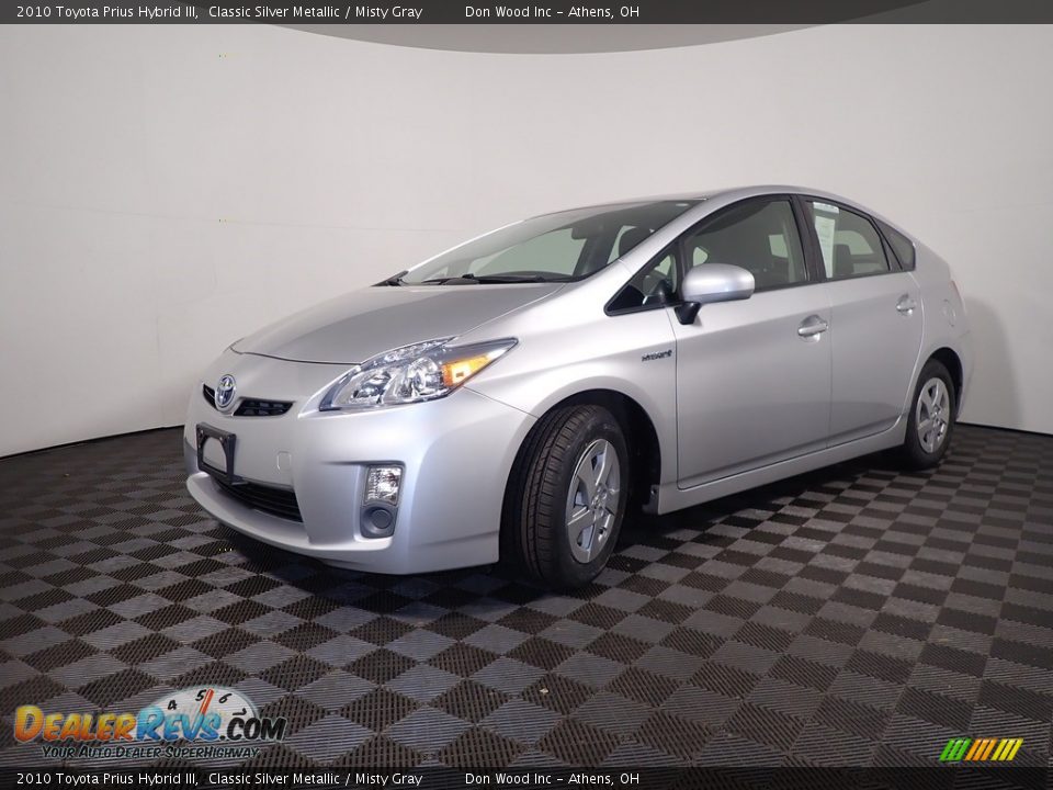 2010 Toyota Prius Hybrid III Classic Silver Metallic / Misty Gray Photo #8