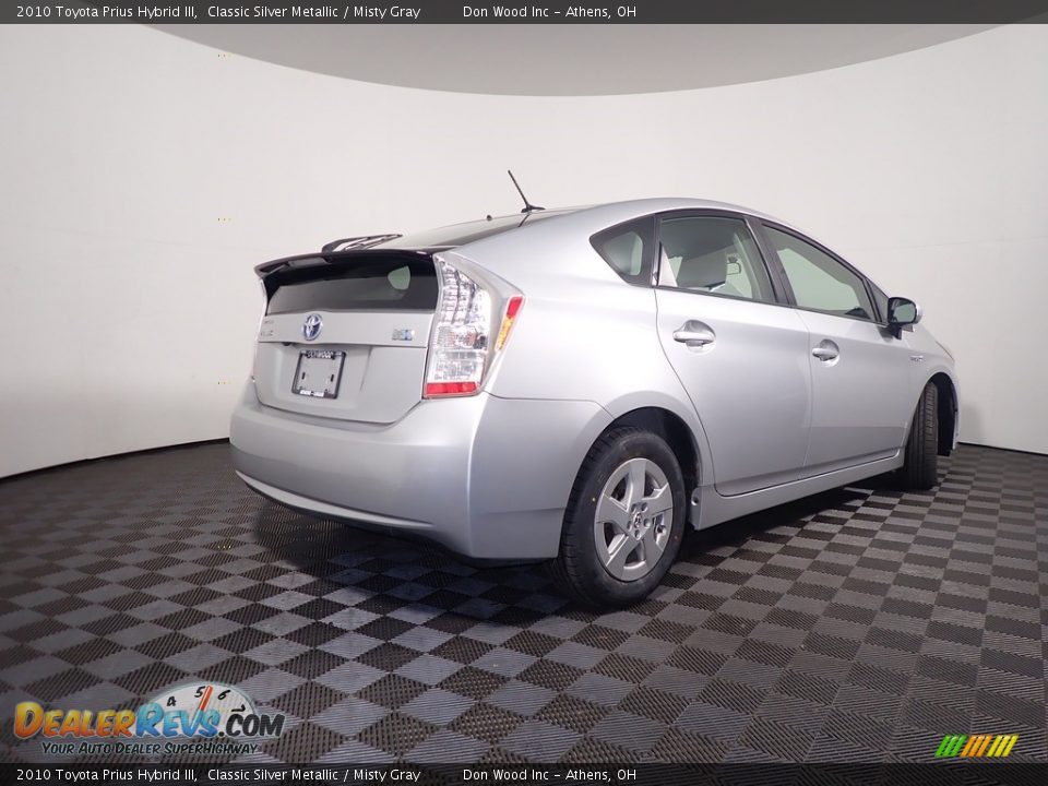 2010 Toyota Prius Hybrid III Classic Silver Metallic / Misty Gray Photo #15