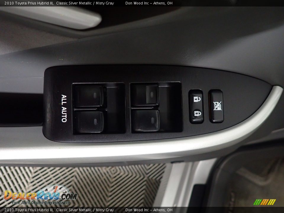 2010 Toyota Prius Hybrid III Classic Silver Metallic / Misty Gray Photo #18