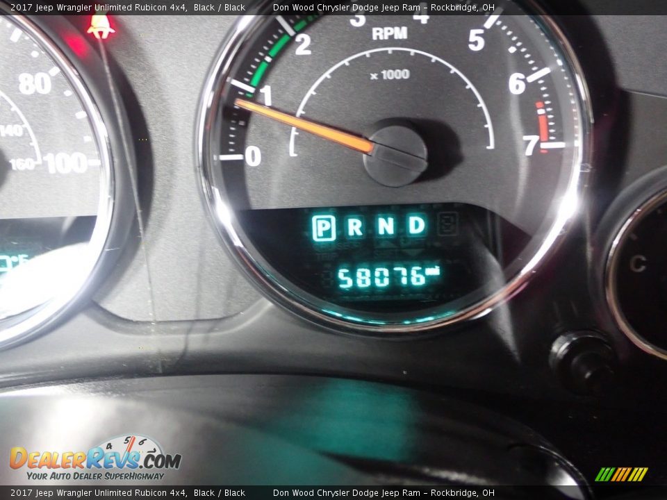 2017 Jeep Wrangler Unlimited Rubicon 4x4 Black / Black Photo #32