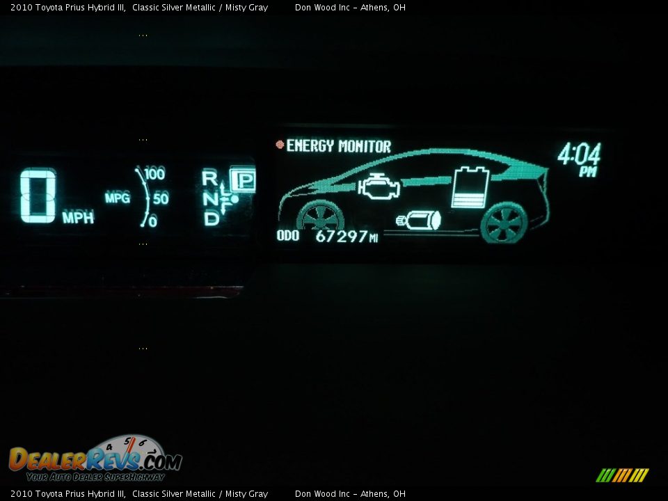 2010 Toyota Prius Hybrid III Classic Silver Metallic / Misty Gray Photo #33