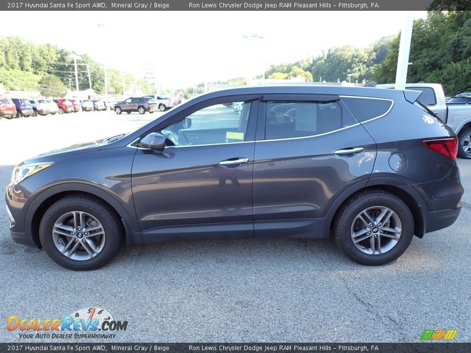 2017 Hyundai Santa Fe Sport AWD Mineral Gray / Beige Photo #2