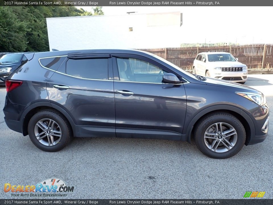 2017 Hyundai Santa Fe Sport AWD Mineral Gray / Beige Photo #7