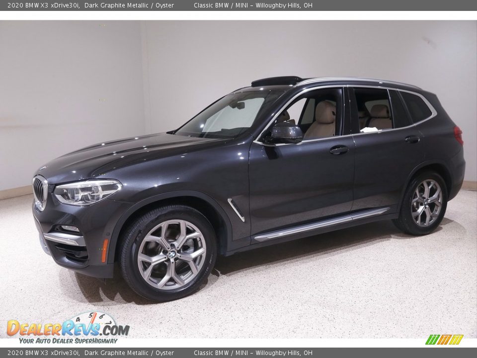 2020 BMW X3 xDrive30i Dark Graphite Metallic / Oyster Photo #3