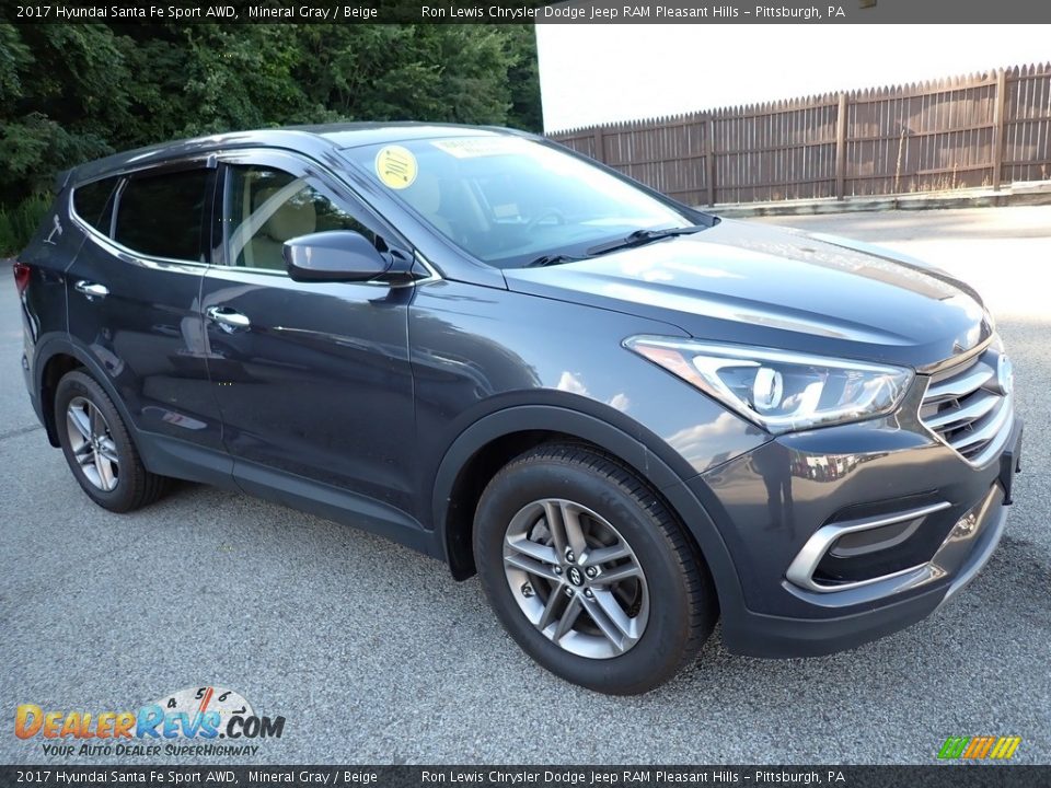 2017 Hyundai Santa Fe Sport AWD Mineral Gray / Beige Photo #8