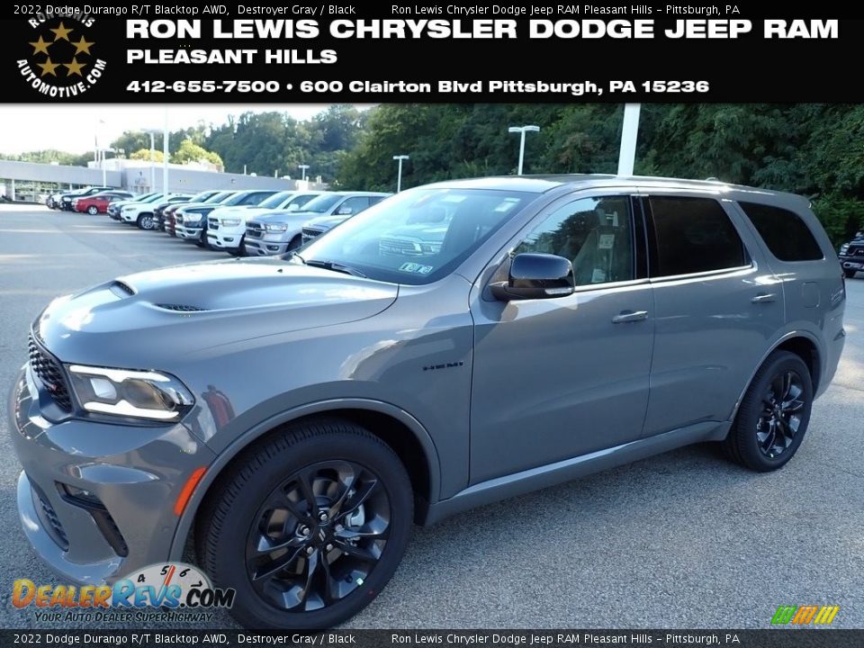 2022 Dodge Durango R/T Blacktop AWD Destroyer Gray / Black Photo #1