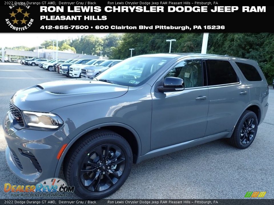 2022 Dodge Durango GT AWD Destroyer Gray / Black Photo #1