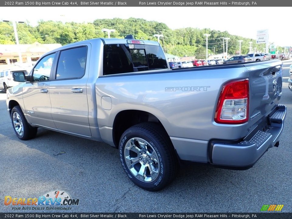 2022 Ram 1500 Big Horn Crew Cab 4x4 Billet Silver Metallic / Black Photo #3