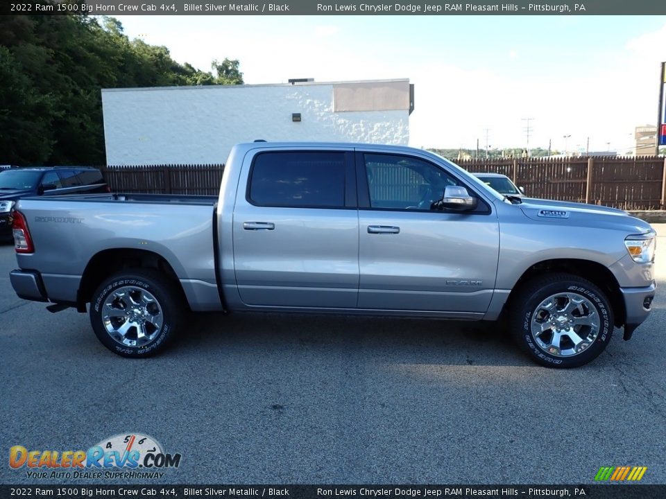 2022 Ram 1500 Big Horn Crew Cab 4x4 Billet Silver Metallic / Black Photo #6