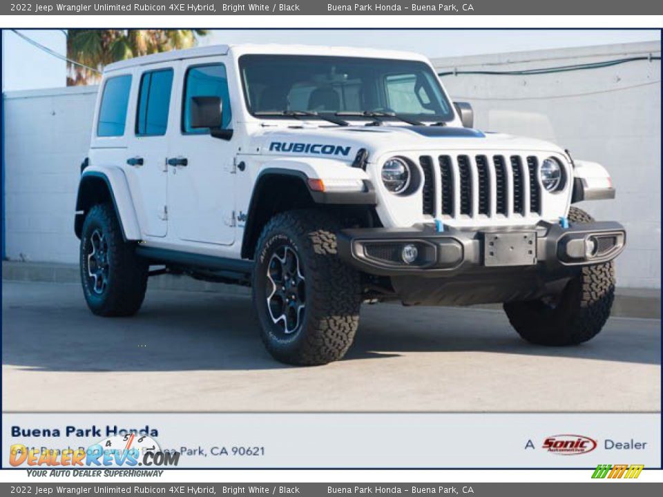 2022 Jeep Wrangler Unlimited Rubicon 4XE Hybrid Bright White / Black Photo #1