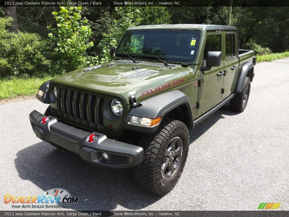 2021 Jeep Gladiator Rubicon 4x4 Sarge Green / Black Photo #3