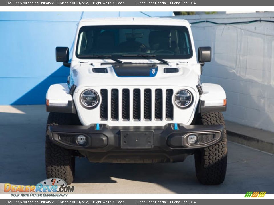 2022 Jeep Wrangler Unlimited Rubicon 4XE Hybrid Bright White / Black Photo #7