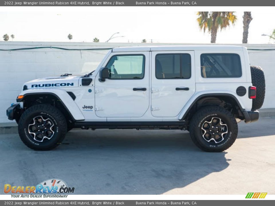 2022 Jeep Wrangler Unlimited Rubicon 4XE Hybrid Bright White / Black Photo #8