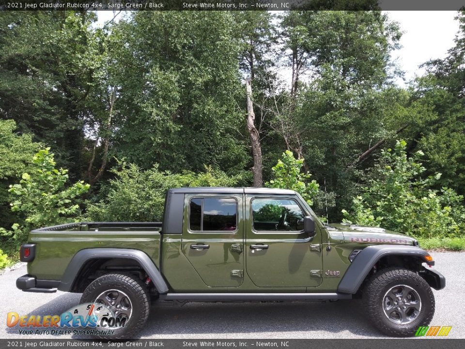 2021 Jeep Gladiator Rubicon 4x4 Sarge Green / Black Photo #6